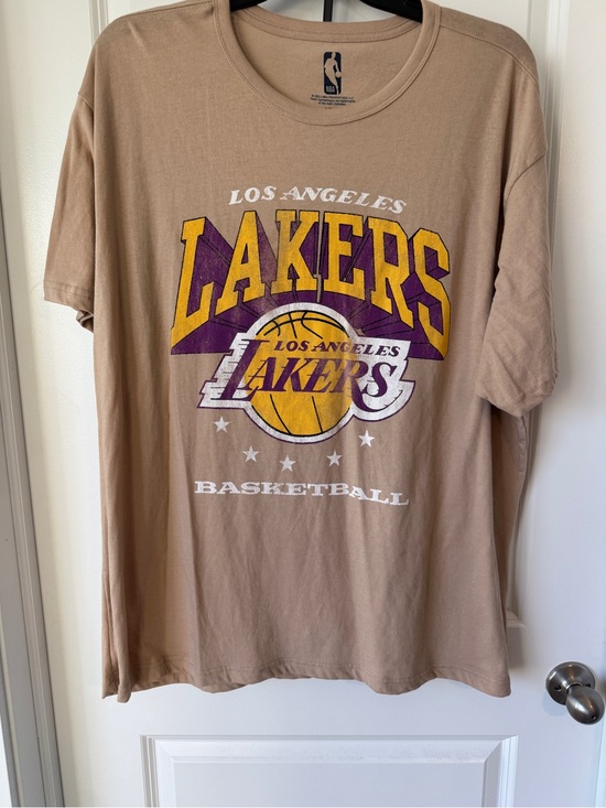 NBA Other - NBA Los Angeles Lakers Tan Graphic Team Tee with Yellow & Purple Logo